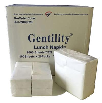 A&C Gentility 2 Ply Luncheon Napkin GT Fold