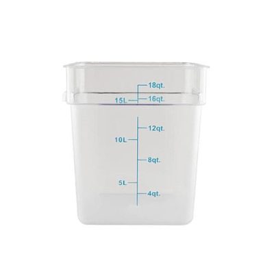 PC Square Storage Container 17.2lt Clear