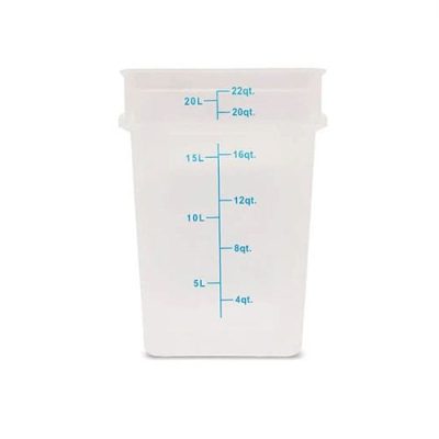 PC Square Storage Container 22.0lt Clear
